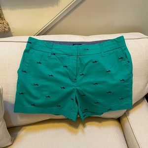 British Khaki Green Shorts NWOT